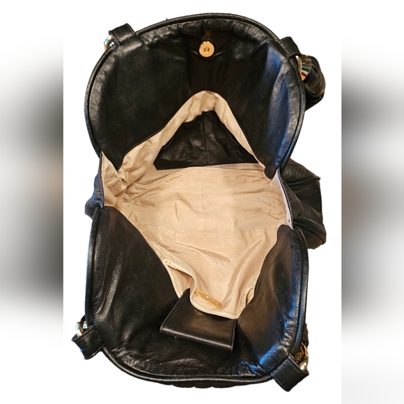 CC Skye Quilted Black Leather Braided Handles Shoulder bag - Picture 9 of 13